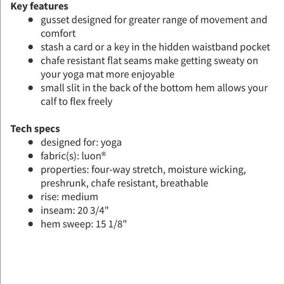 LULULEMON | Gather & Crow Tights Crop Yoga Pants Gray & Red Women’s Size 2 - Picture 13 of 14